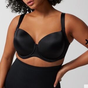 Soma Black Stunning Support Smooth Full Coverage Underwire Bra Sz 44DDD
